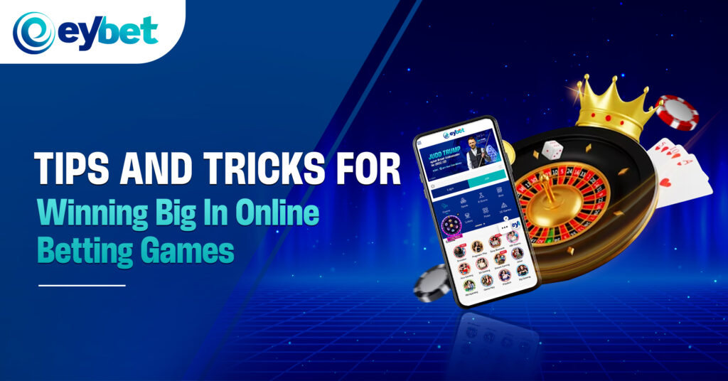 eybet online betting, eybet trusted online casino, eybet malaysia online casino blogpost banner titled tips and tricks for winning big in online betting games