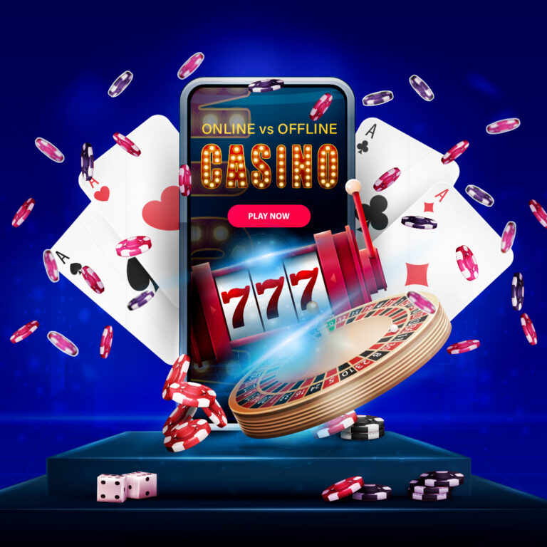 eybet online betting, eybet trusted online casino, eybet malaysia online casino blogpost banner titled Online casinos vs offline casinos