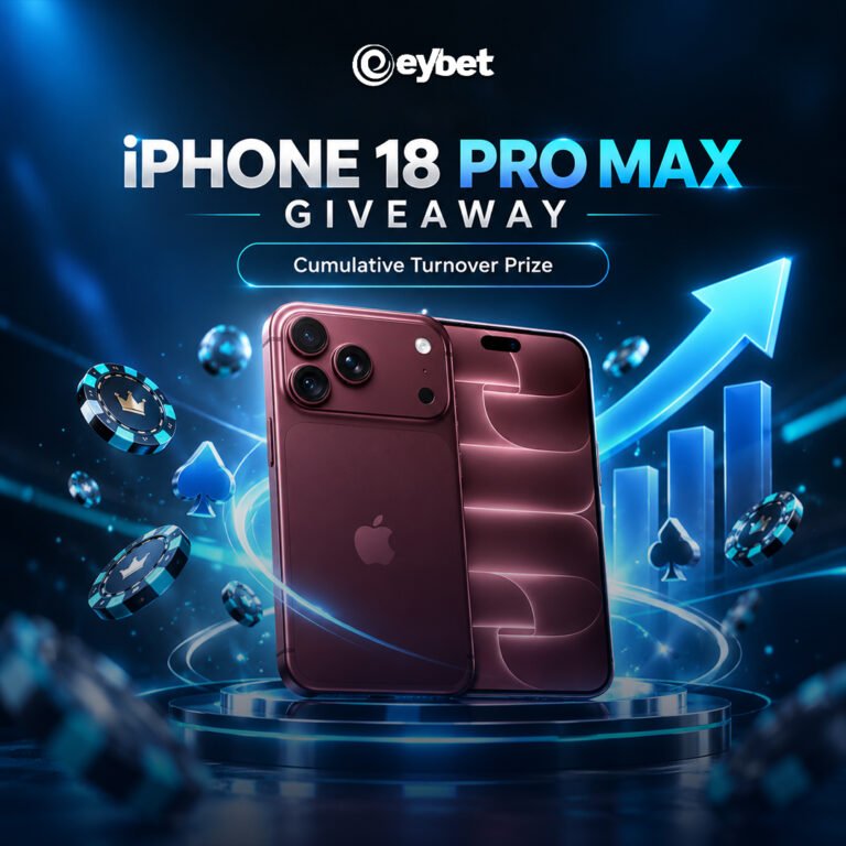 Eybet's cumulative turnover giveaway puts an iPhone 18 Pro Max on the line. Here's how turnover counts toward the prize and what to know before you play.